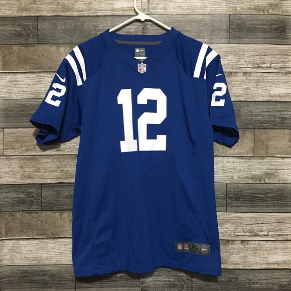 Nike On Field Indianapolis Colts Andrew Luck Football Jersey Youth XL Blue - Picture 3 of 7